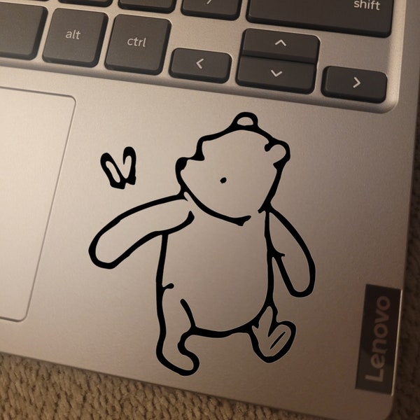 VINYL DECAL - Classic Winnie the Pooh Vinyl Decal Sticker for Laptops, Car Windows, Cups, Water Bottles, Tumblers, etc.