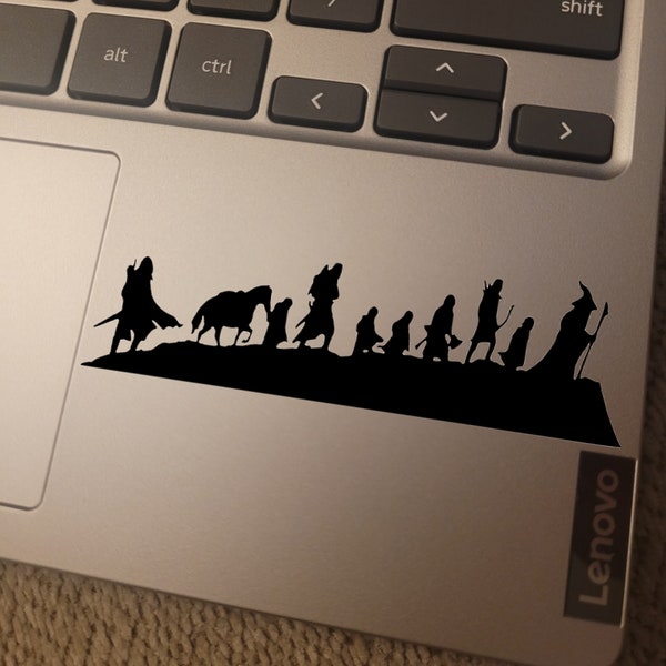 VINYL DECAL - Lord of the Rings Caravan Group Vinyl Decal Sticker for Laptops, Car Windows, Cups, Water Bottles, Tumblers, etc.