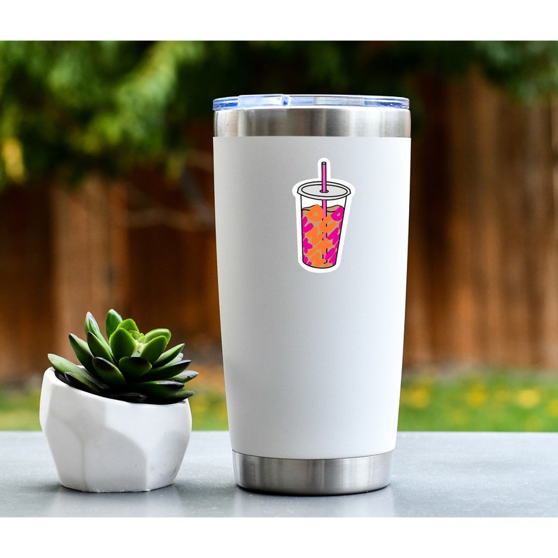 Dunkin Donuts Sticker Iced Coffee Stickers Waterproof Etsy Dunkin Donuts Sticker Iced Coffee Stickers Waterproof Etsy