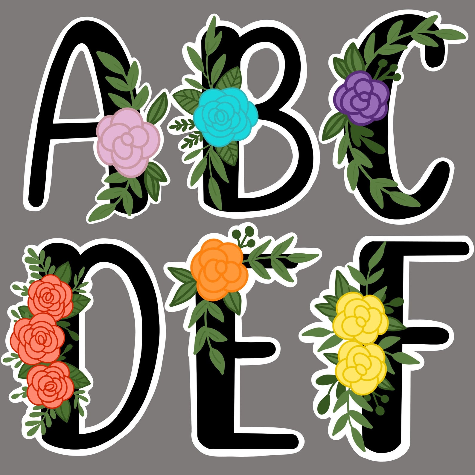 Custom Letters Custom Letter Sticker Letter Stickers Etsy