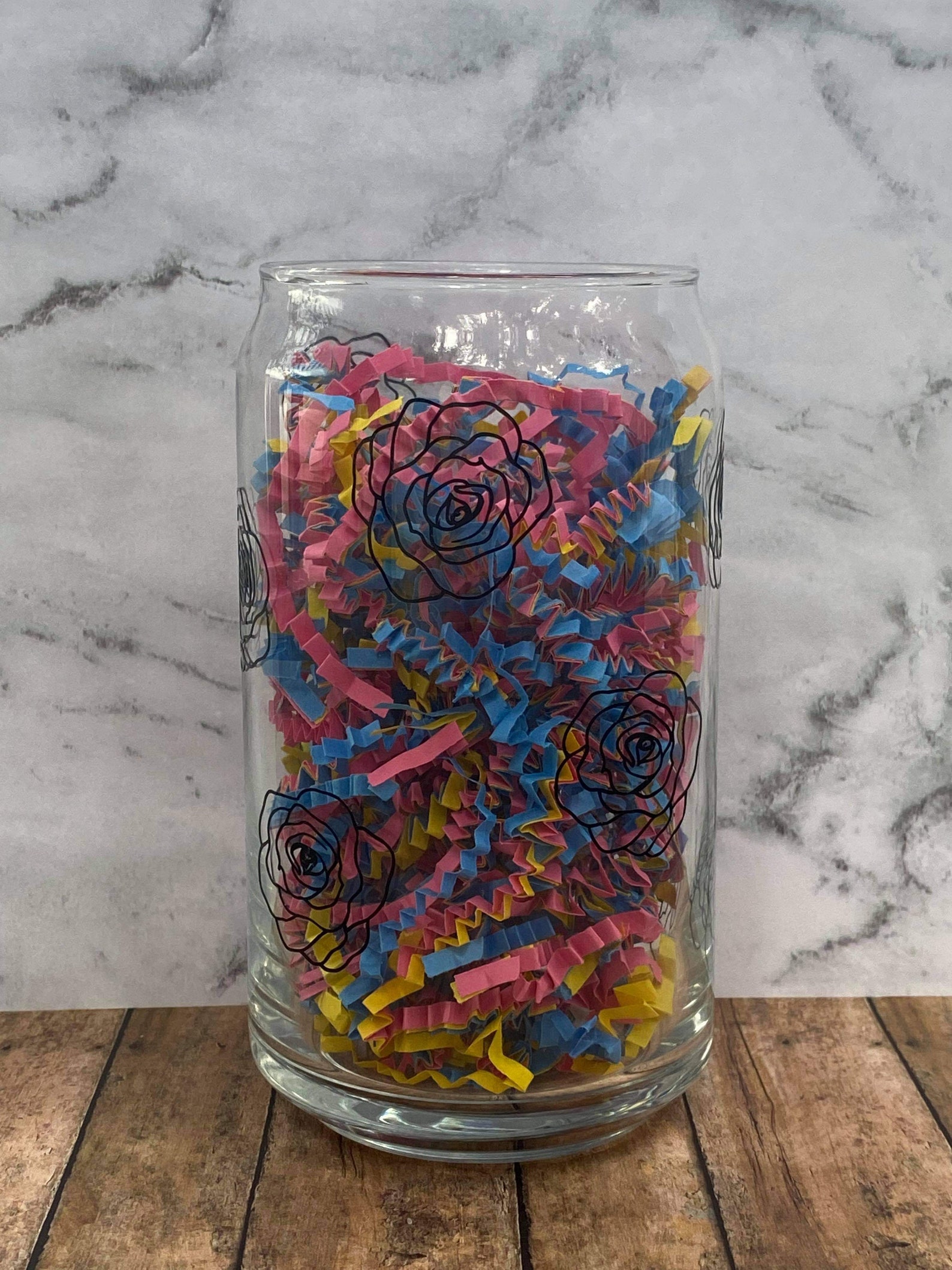 Beer Glass Cans Clear Glass Cans Bachelorette Gifts Etsy