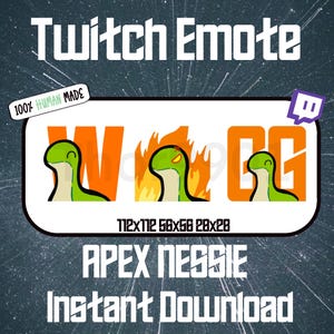 Twitch emote | stream element | cute | apex emote | Nessie emote | twitch emotes | streaming | Apex legends | emote