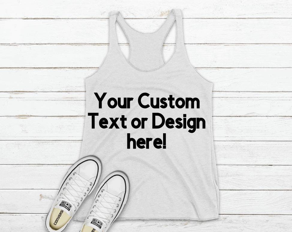 Custom Create Your Own Tank Top Unisex Adult Men Woman | Etsy