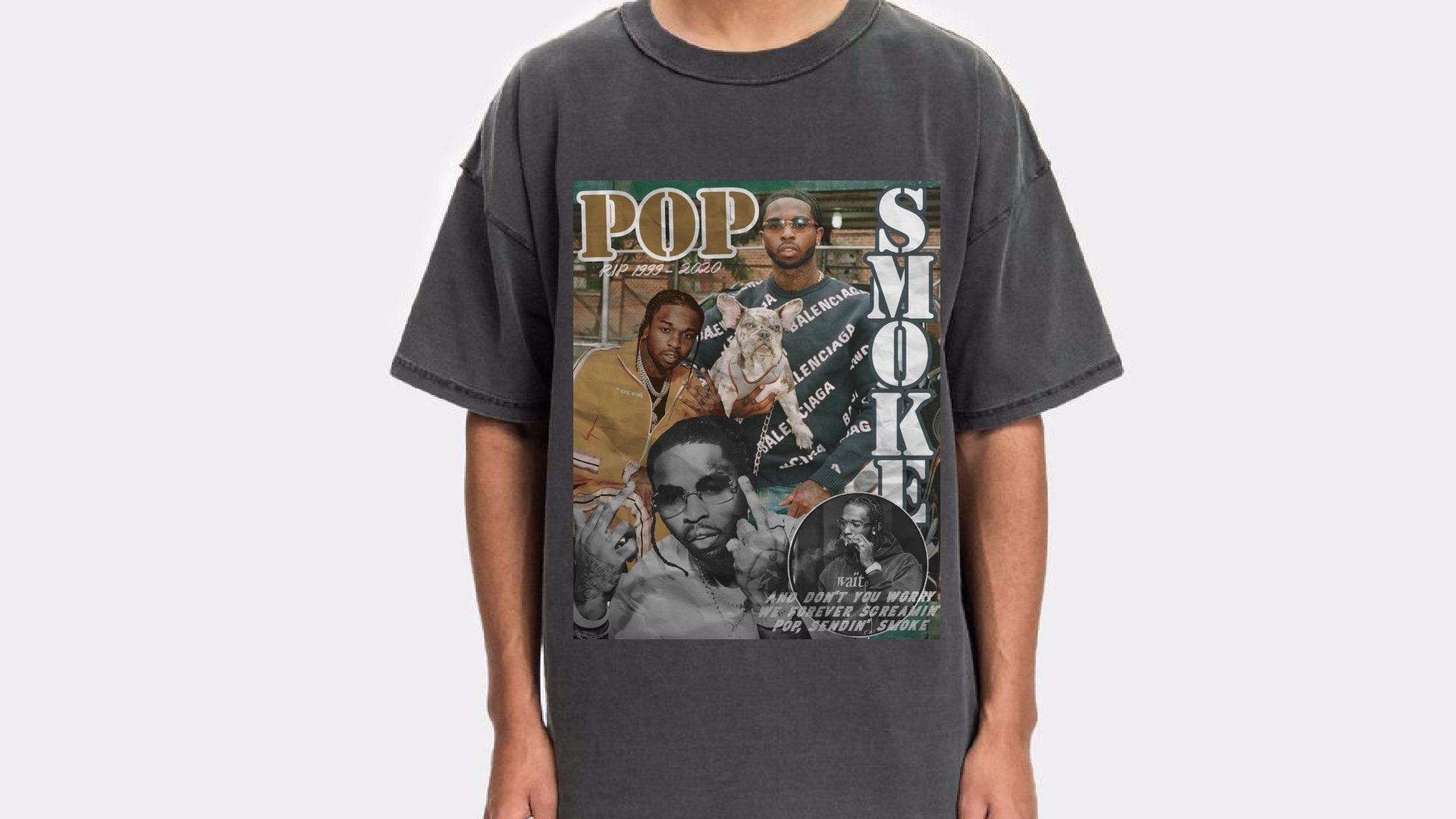 pop smoke vintage tee