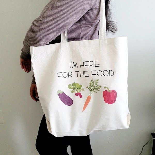 Funny Grocery Bag | Reusable Grocery Bag | Eco Friendly Gift | Shopping Bag