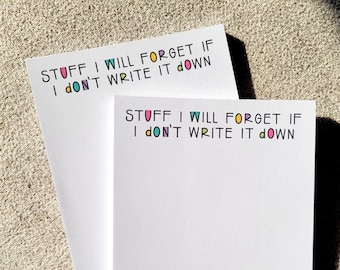 To Do List Notepad | Funny Stationery