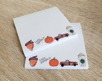 Notas adhesivas de otoño / Papelería de otoño