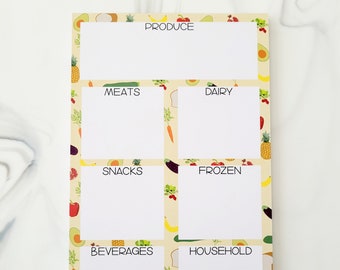 Grocery List Notepad: 50-Page Shopping List (8.5x5.5)