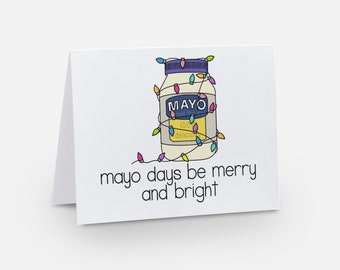 Tarjetas navideñas divertidas de Mayo: Juego de tarjetas navideñas en caja