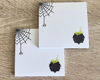 Notas adhesivas de Halloween / Papelería de Halloween