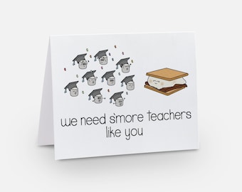 Teacher Gifts | Teacher Card | End Of Year Teacher Gifts | Funny Card