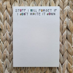 To Do List Notepad Funny Stationery Funny Notepad