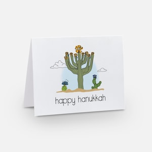 Cactus Hanukkah Cards: Boxed Set of 5