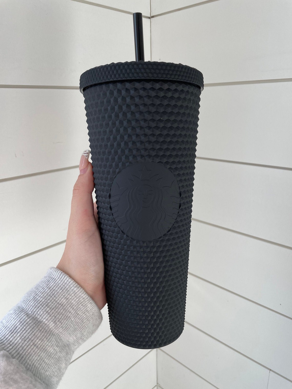 Starbucks Matte Black Studded Tumbler Etsy