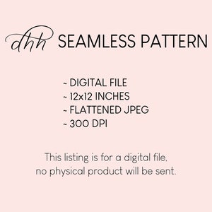 K&ouml;nnte beinhalten: Eine digitale Datei f&uuml;r ein nahtloses Muster, 30,5 cm x 30,5 cm, im abgeflachten JPEG-Format mit 300 DPI. Dieses Angebot ist f&uuml;r eine digitale Datei, es wird kein physisches Produkt versandt.