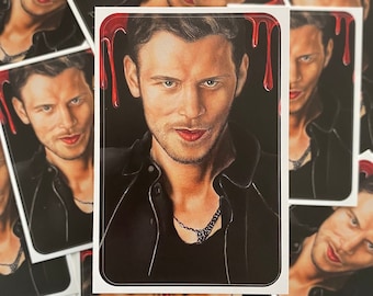 TVD Characters Stickers -Klaus Mikaelson, Damon, Stefan Salvatore stickers|TVD Stickers,TVD fan gifts|The Vampire Diaries|Laptop stickers