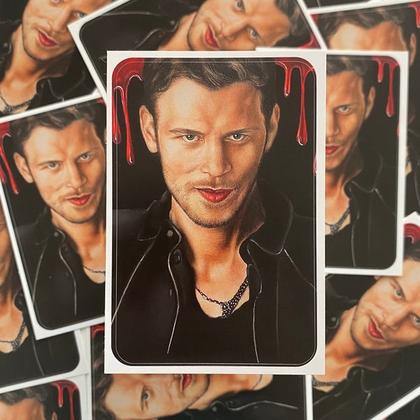 TVD Characters Stickers -Klaus Mikaelson, Damon, Stefan Salvatore stickers|TVD Stickers,TVD fan gifts|The Vampire Diaries|Laptop stickers