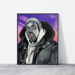 M Huncho print| M Huncho poster|Room Decor, Wall art, M Huncho fan art, gift| UK rapper poster