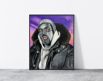 M Huncho print| M Huncho poster|Room Decor, Wall art, M Huncho fan art, gift| UK rapper poster