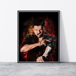Thalapathy Vijay poster | LEO, LEO Vijay| A3, 8 x 10&quot;| Vijay Poster, Tamil Actor Vijay| LCU