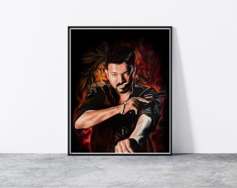 Thalapathy Vijay poster | LEO, LEO Vijay| A3, 8 x 10&quot;| Vijay Poster, Tamil Actor Vijay| LCU