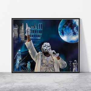 Two Styles| AHTD,The Weeknd Print|A3, 8 x10 &quot;|UK ARTIST|Poster,Room Decor, Rappers poster|Album cover and concert inspired| American artist|