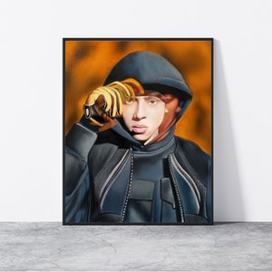 Impression centrale Cee| A3, 8 x 10 po.|Poster|Artiste britannique|Musiciste|Poster Cee Central|Art|Art mural| Déco orange
