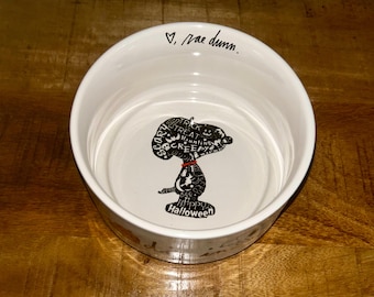 Rae Dunn x Peanuts Snoopy Halloween Dog bowls - “Dig In”