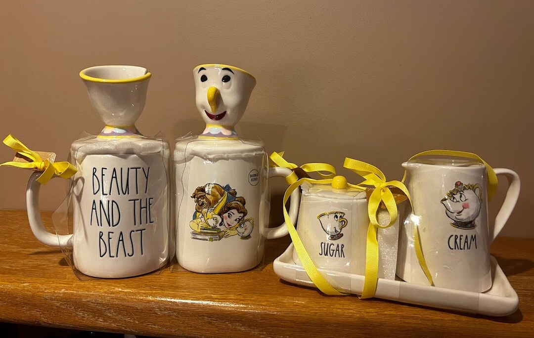 Rae Dunn Disney Collection by Magenta Beauty and the Beast Etsy