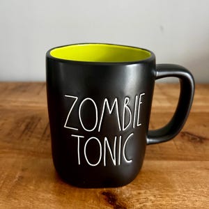 Rae Dunn Halloween Candle: &quot;Zombie Tonic&quot; Mug, Organic Beeswax