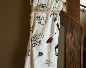 Rae dunn tis the season blanket hotsell