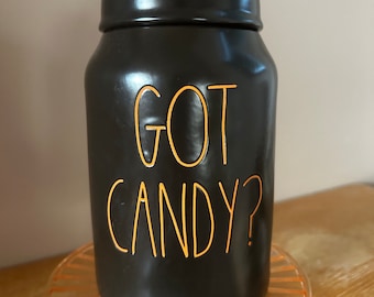 Rae Dunn Halloween Jar/Container - “Got candy?”