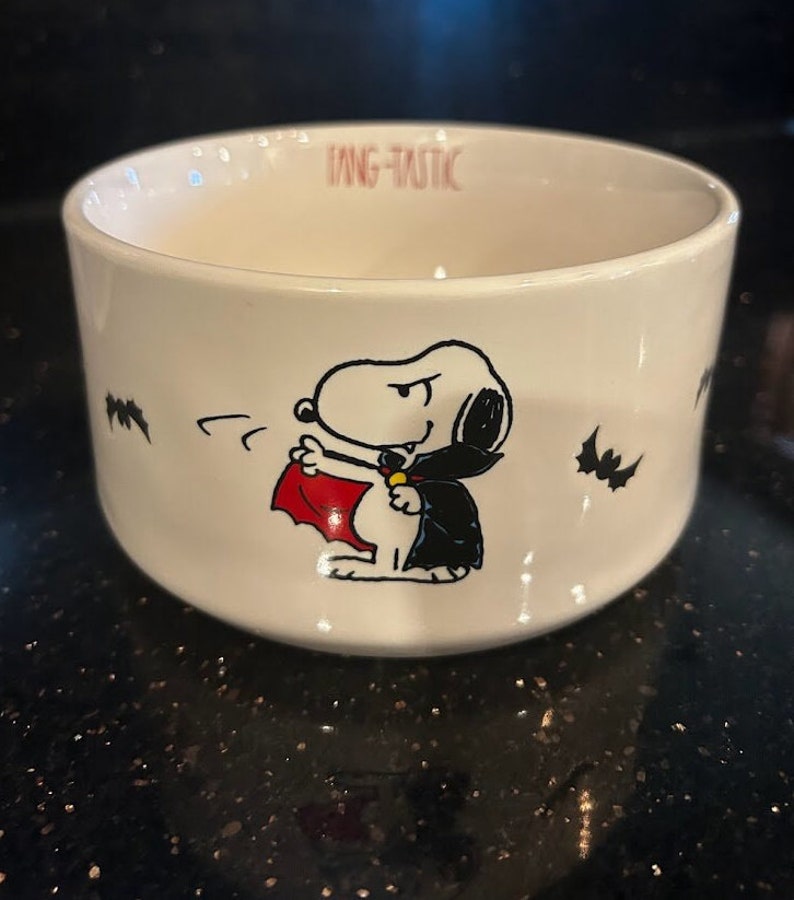 Rae Dunn X Peanuts Snoopy Halloween Dog Bowls and Canisters for Treats ...