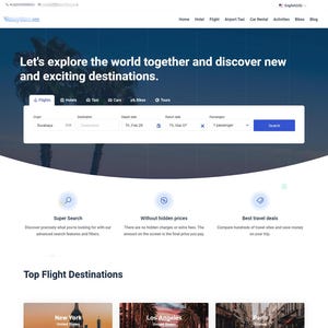 以下が含まれることがあります： ニューヨーク、ロサンゼルス、パリ、ローマ、シンガポール、台北、成田国際空港などの人気目的地へのフライトの割引情報を表示するウェブサイトのスクリーンショット。このウェブサイトには、さまざまな都市にある人気ホテルを探せるセクションも含まれています。
