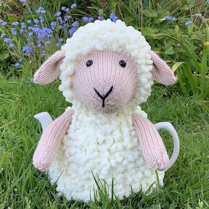 Tea Cosy knitting pattern. PDF digital download. ‘Baarbara the Sheep’ Tea Cosy knitting pattern to fit a 6 cup tea pot.