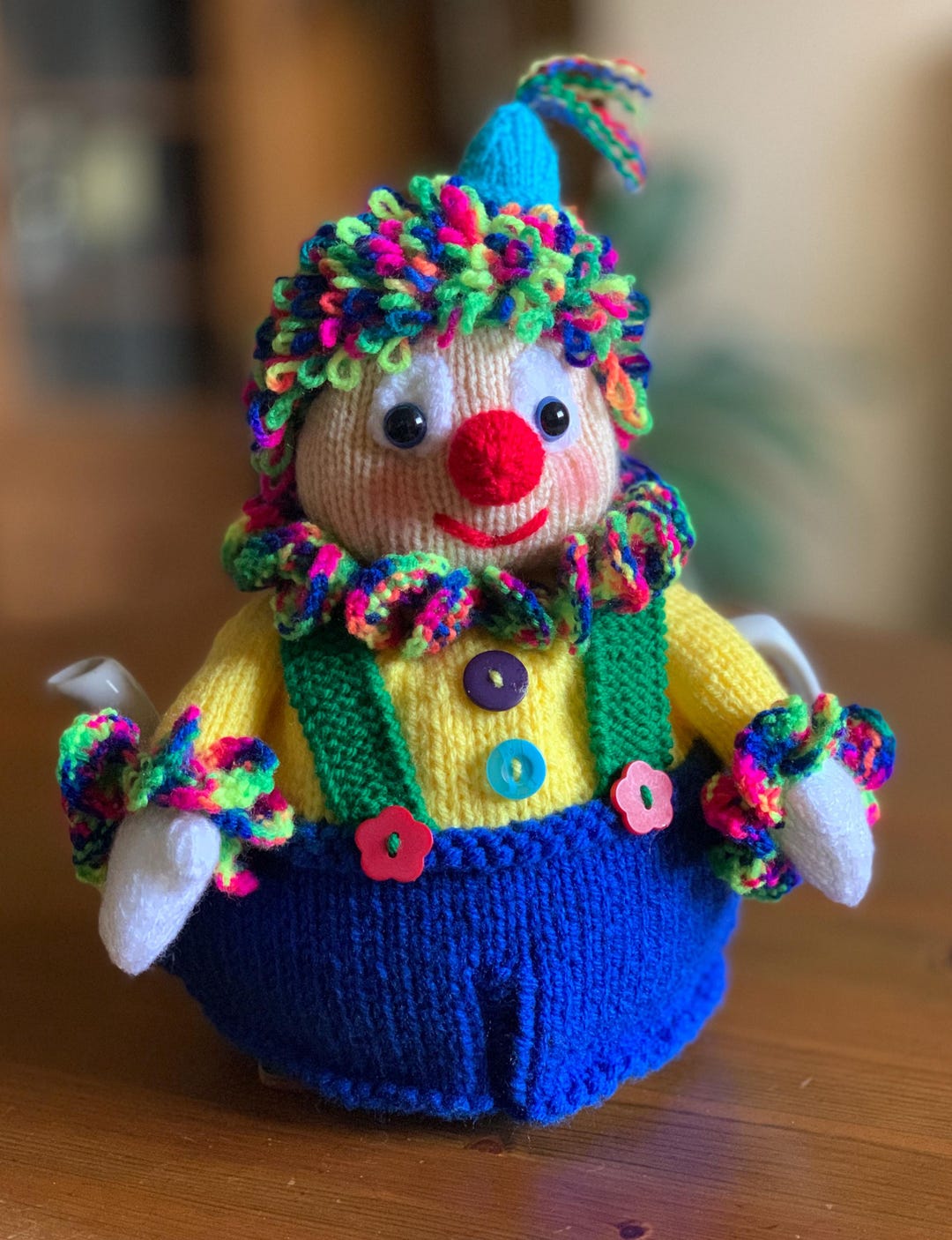 Charlie the Clown Tea Cosy Knitting Pattern. a PDF Digital Download ...