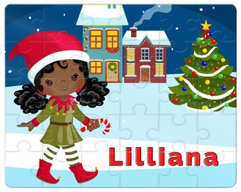 Personalized Christmas Puzzles | 30 pc. puzzle for girls