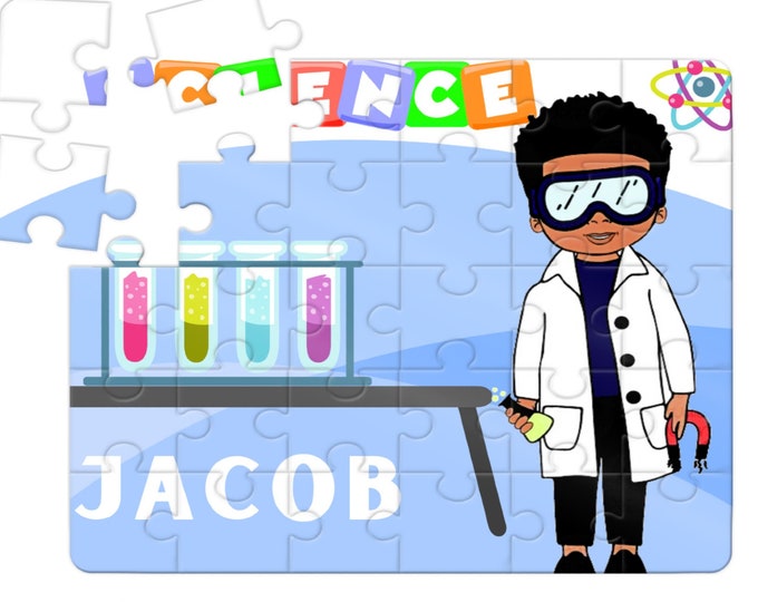 STEM Scientist Boys Puzzle - 30 Piece Kids Puzzle for Science Lovers
