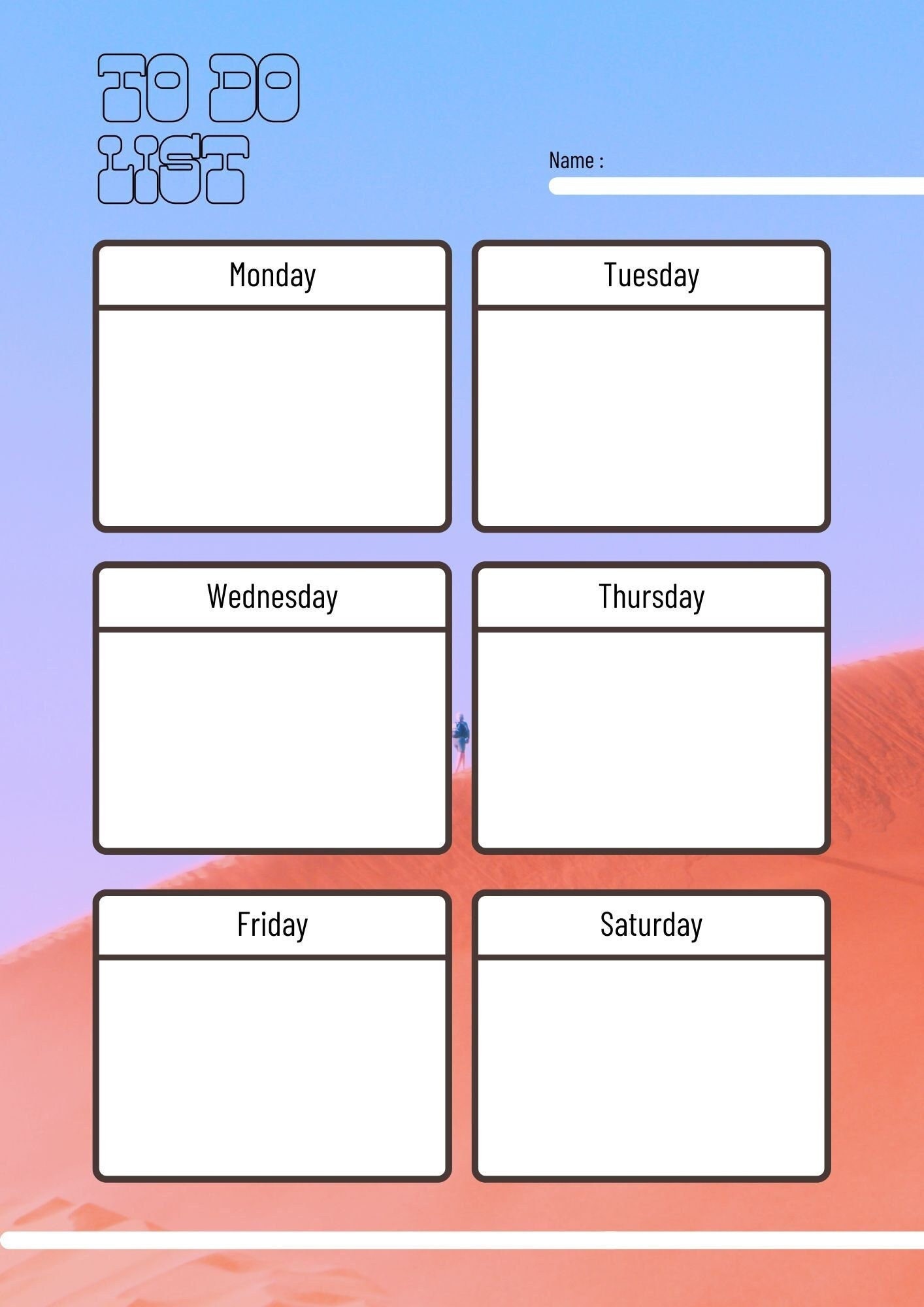 Aesthetic to Do List Printable, Instant Download, Pretty Daily Planner ...