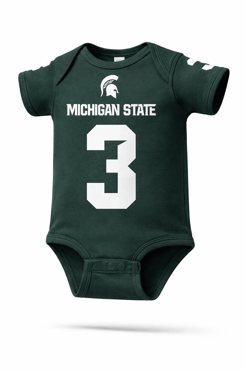 Custom College Football Jersey Onesie™: Personalized Baby Toddler Kids Outfit image 9