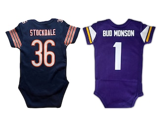 Aangepaste babyvoetbaljersey bodysuit