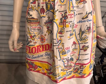 FLORIDA MAP SOUVENIR Apron  Vintage
