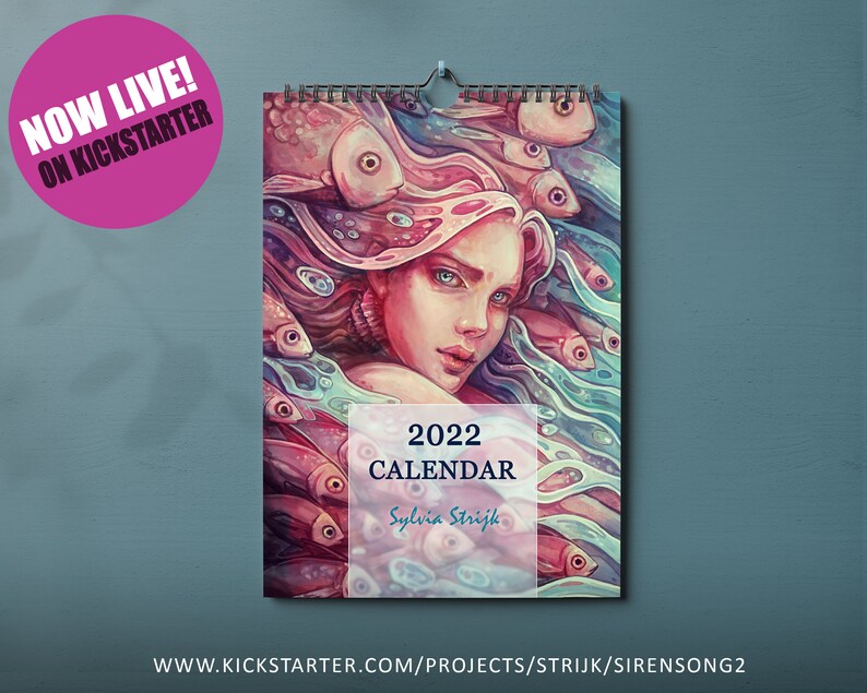 Pre Order Fantasy 2022 Wall Calendar A3 sized Etsy
