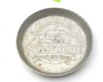 Vintage Stanhome Aluminum Coaster: Mid Century Home Decor