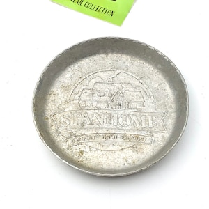 Vintage Stanhome Aluminium Untersetzer: Mid Century Home Decor