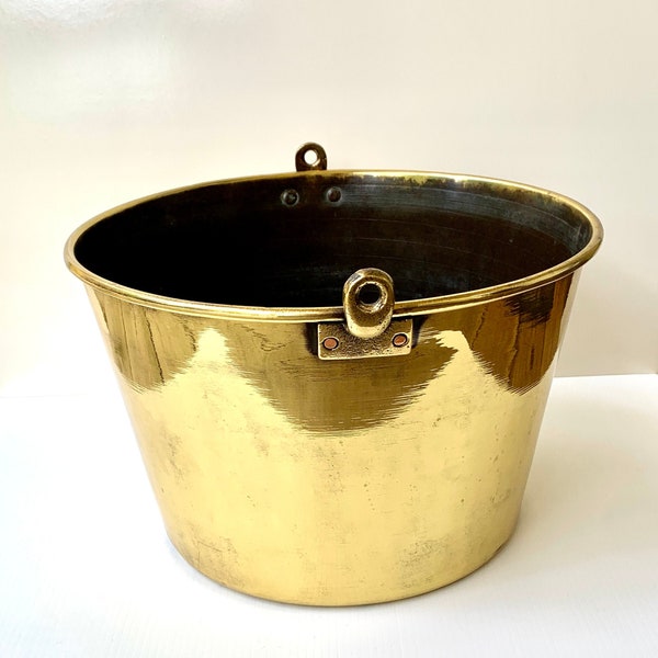 Antique Brass Bucket Etsy