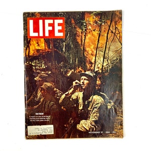 LIFE Magazine November 27, 1964 American Soldier in Vietnam Jungle Birthday Gift idea My40YearCollection