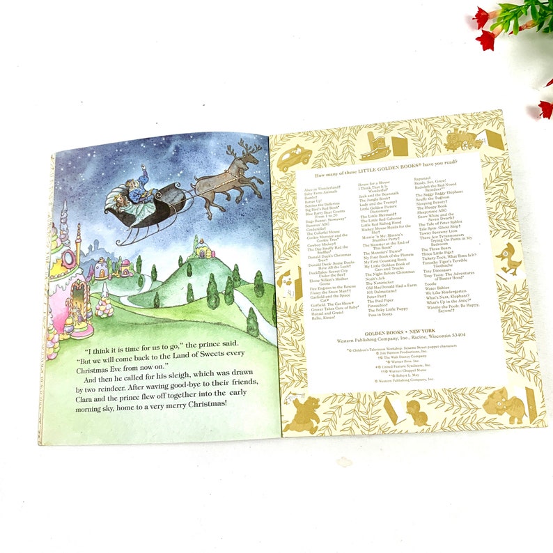 1991 the Nutcracker A Little Golden Book Retold by Rita Etsy