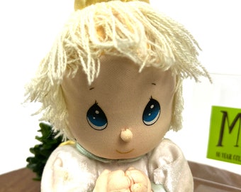 Vintage Precious Moments Angel Doll: Blond Girl Praying Plush