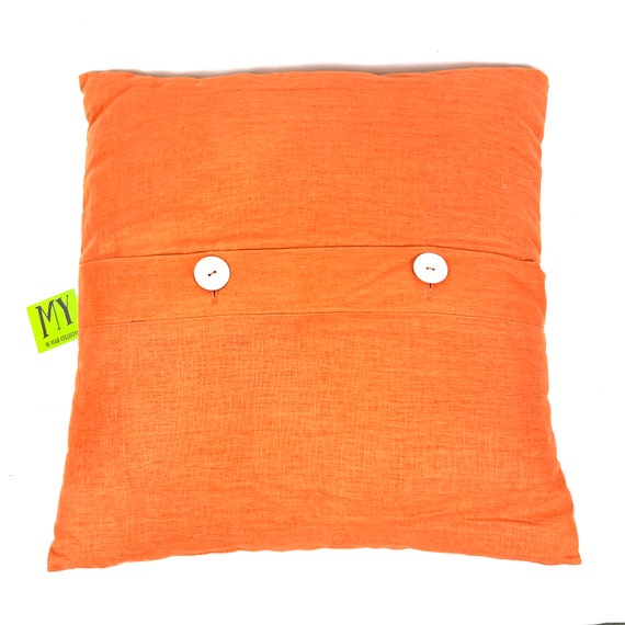 Pottery barn coral outlet pillow
